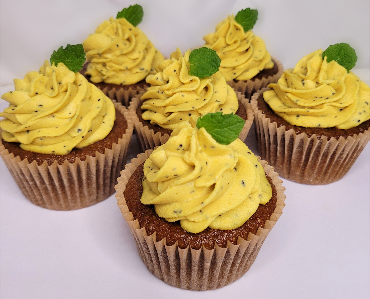 Cupcakes de Vainilla y Parcha