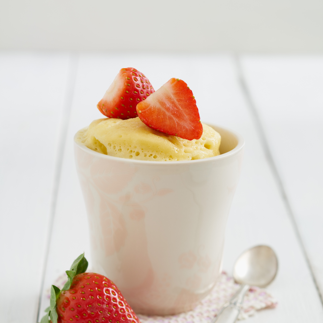 Mug Cake de Vainilla: un postre saludable en menos de 5 minutos