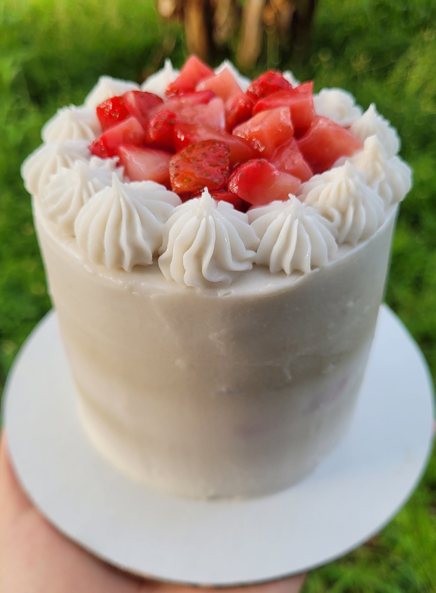 Mini Cake de Strawberries and Cream