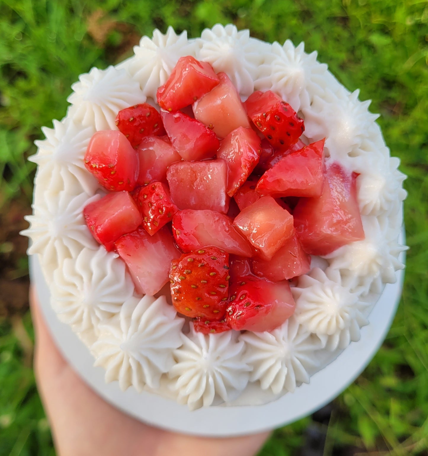 Mini Cake de Strawberries and Cream