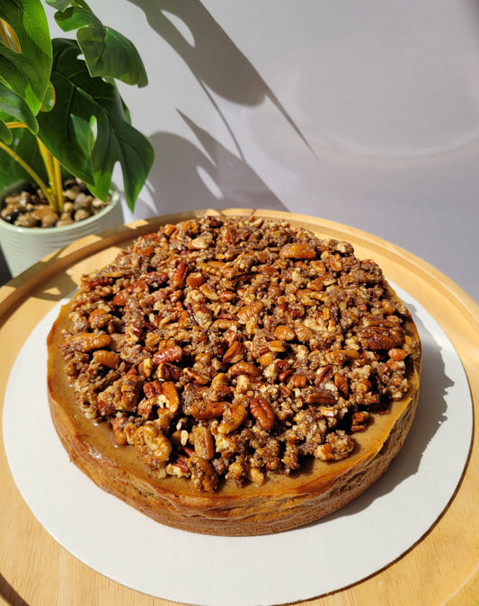Pumpkin Spice Caramel Cheesecake