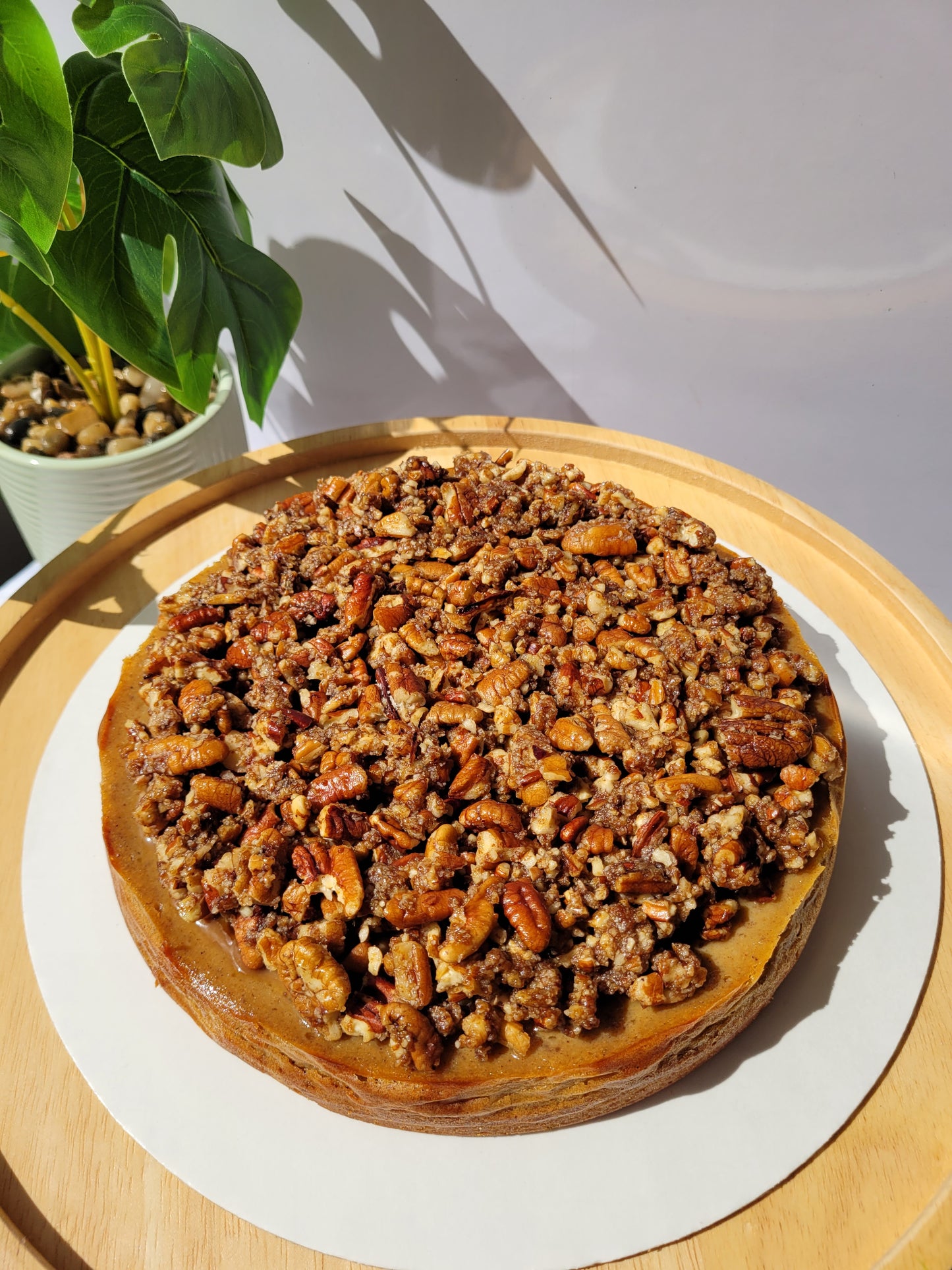 Pumpkin Spice Caramel Cheesecake