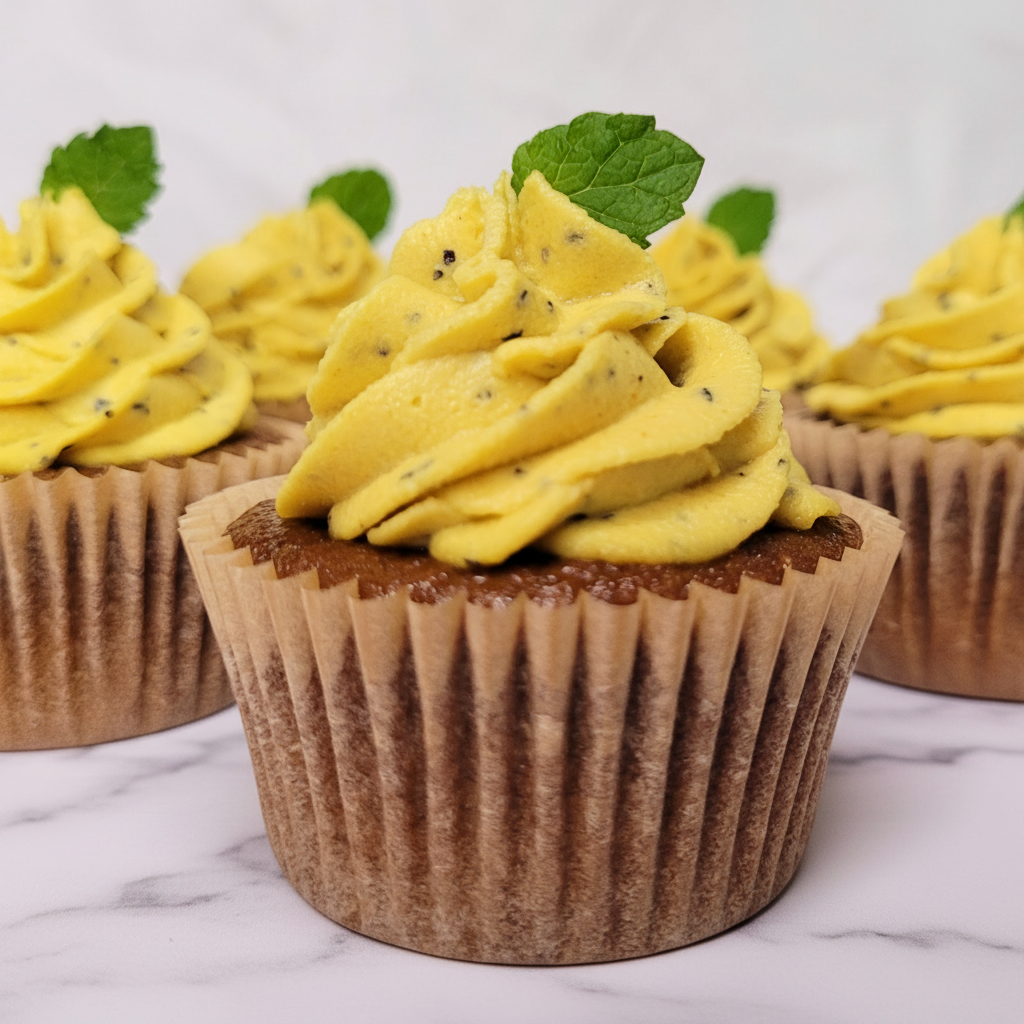 Cupcakes de Vainilla y Parcha