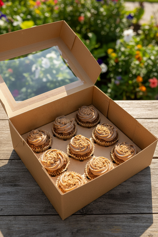 Carrot and "Cream Cheese" Cupcakes